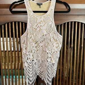 Express blush pink tank top